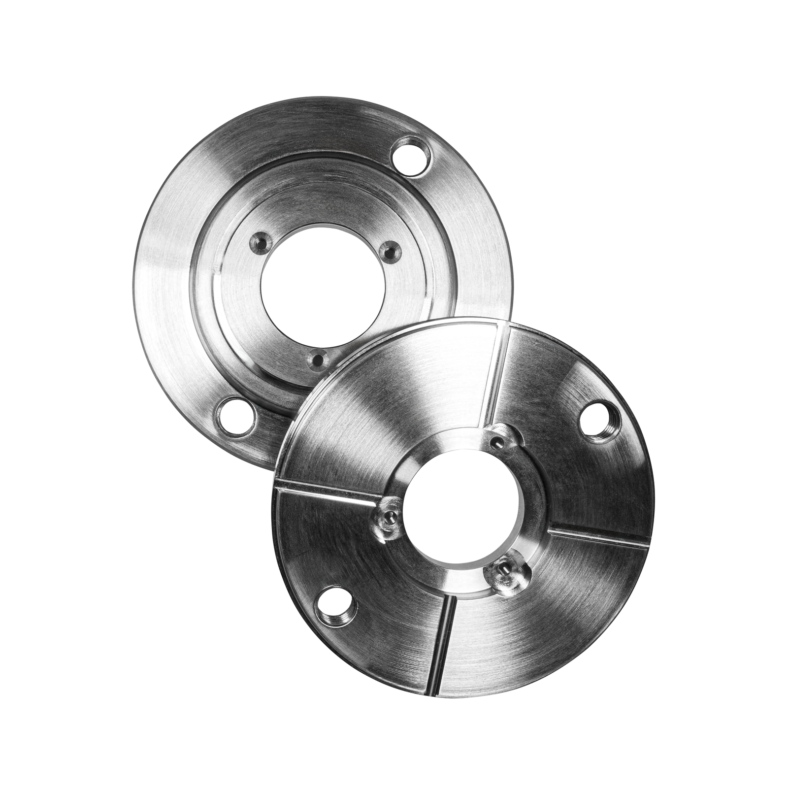 CNC-Leistungen: Präzisions-Flansche als CNC-Frästeile aus Metall